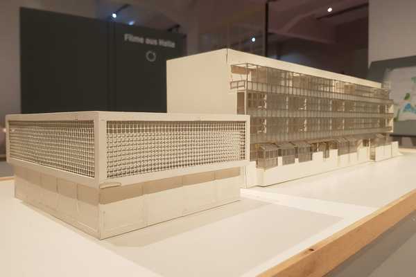 Architekturmodell vom Lichthaus und einem angrenzenden Plattenbau