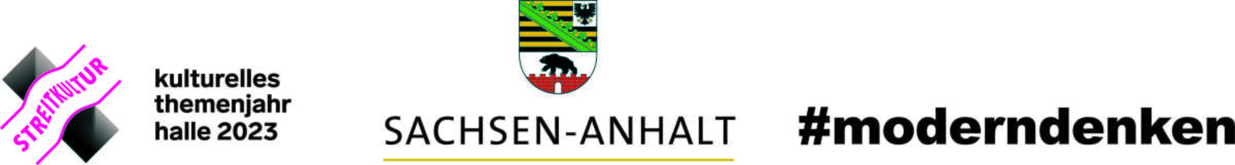 Partner und Förderer Logos Themenjahr und Land Sachsen-Anhalt,
