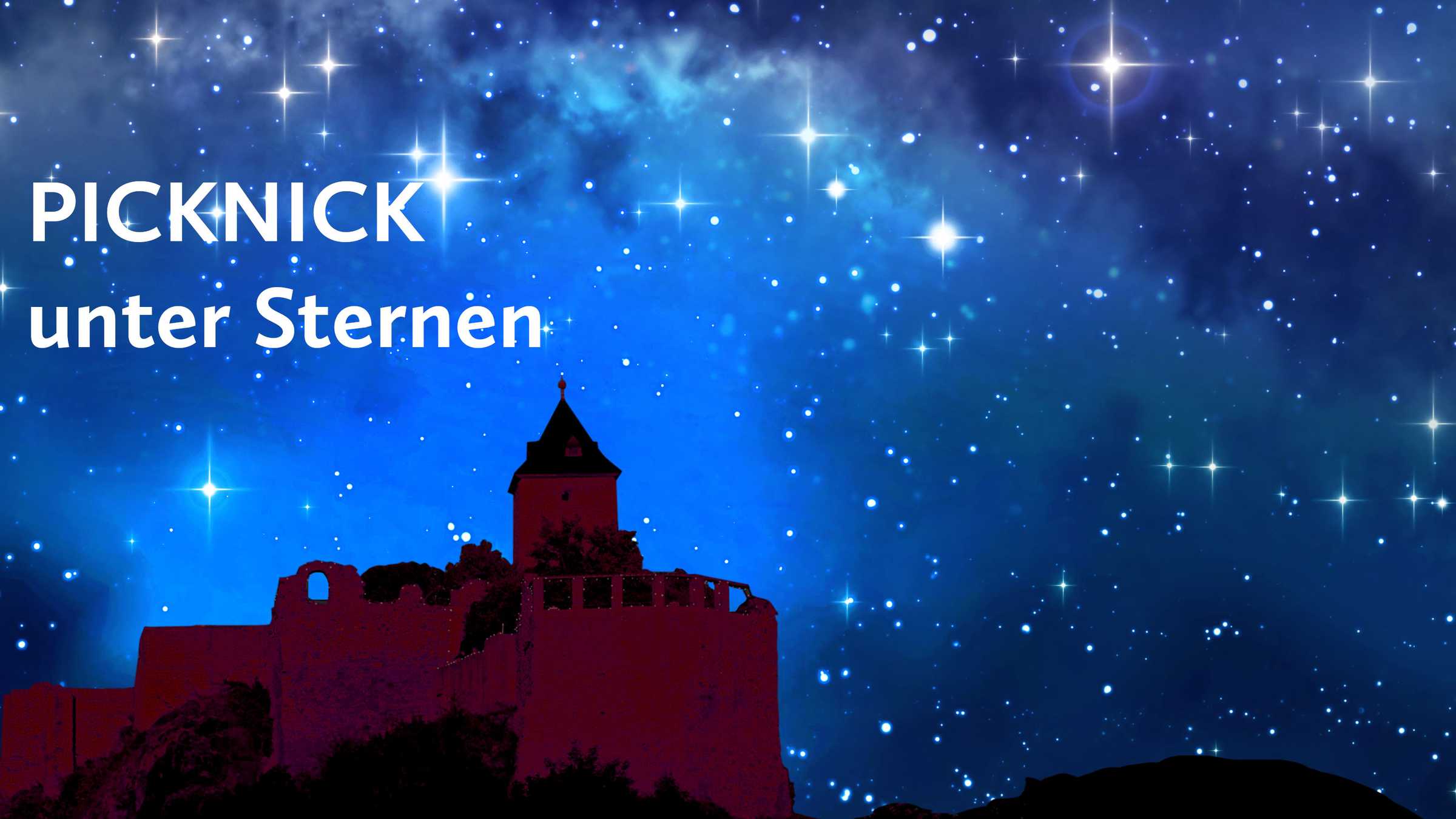 Picknick unter Sternen Burg Giebichenstein mit Sternenhimmel