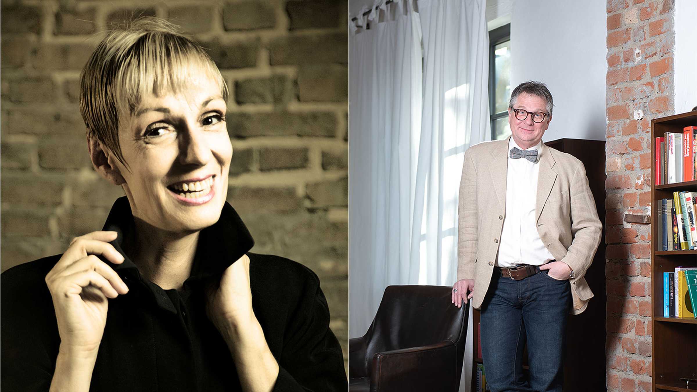 Portraitfotos der Darstellerin Ila Raven und des Darstellers Hagen Möckel