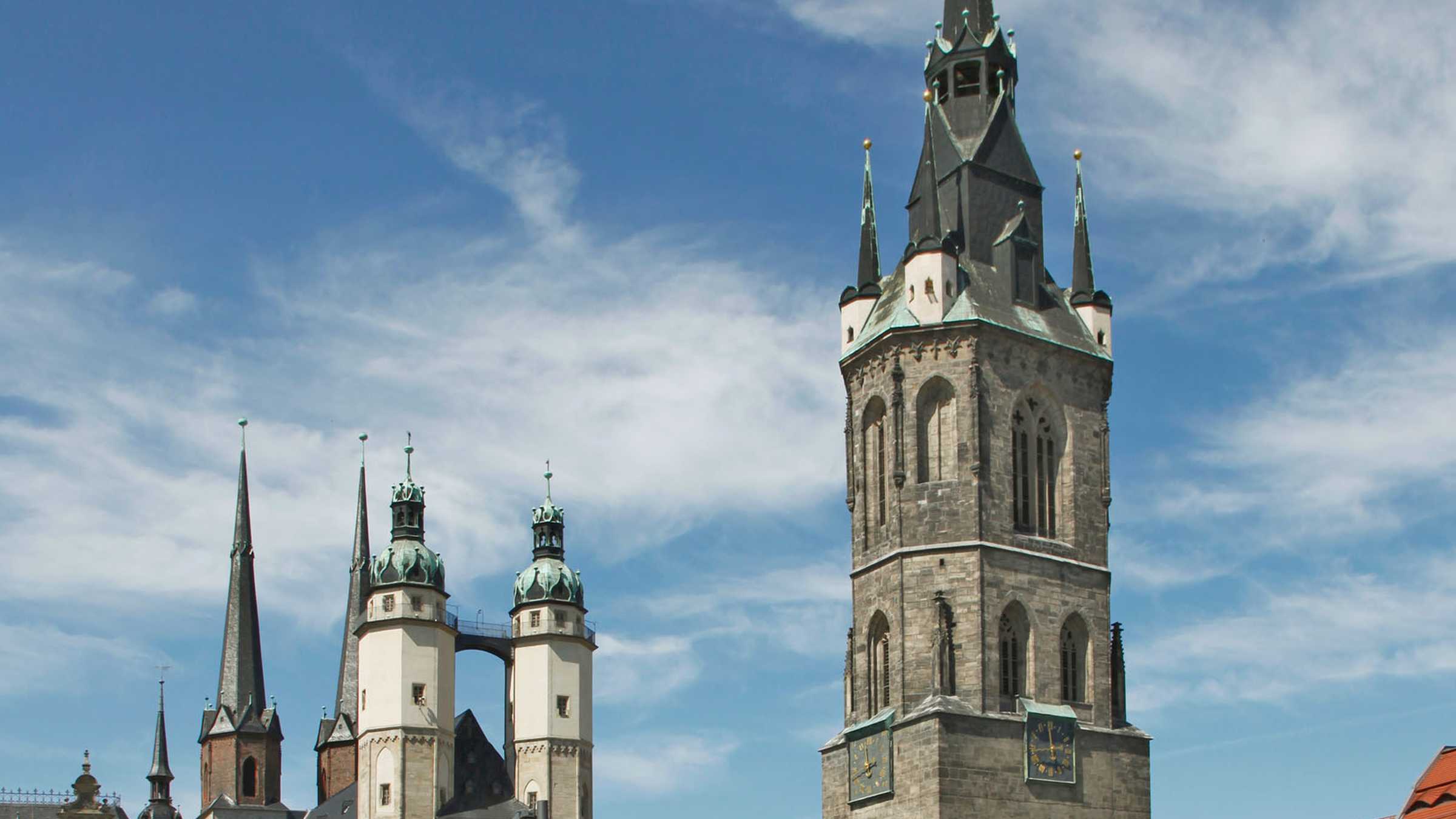 Marktplatz Roter Turm auf dem Marktplatz
