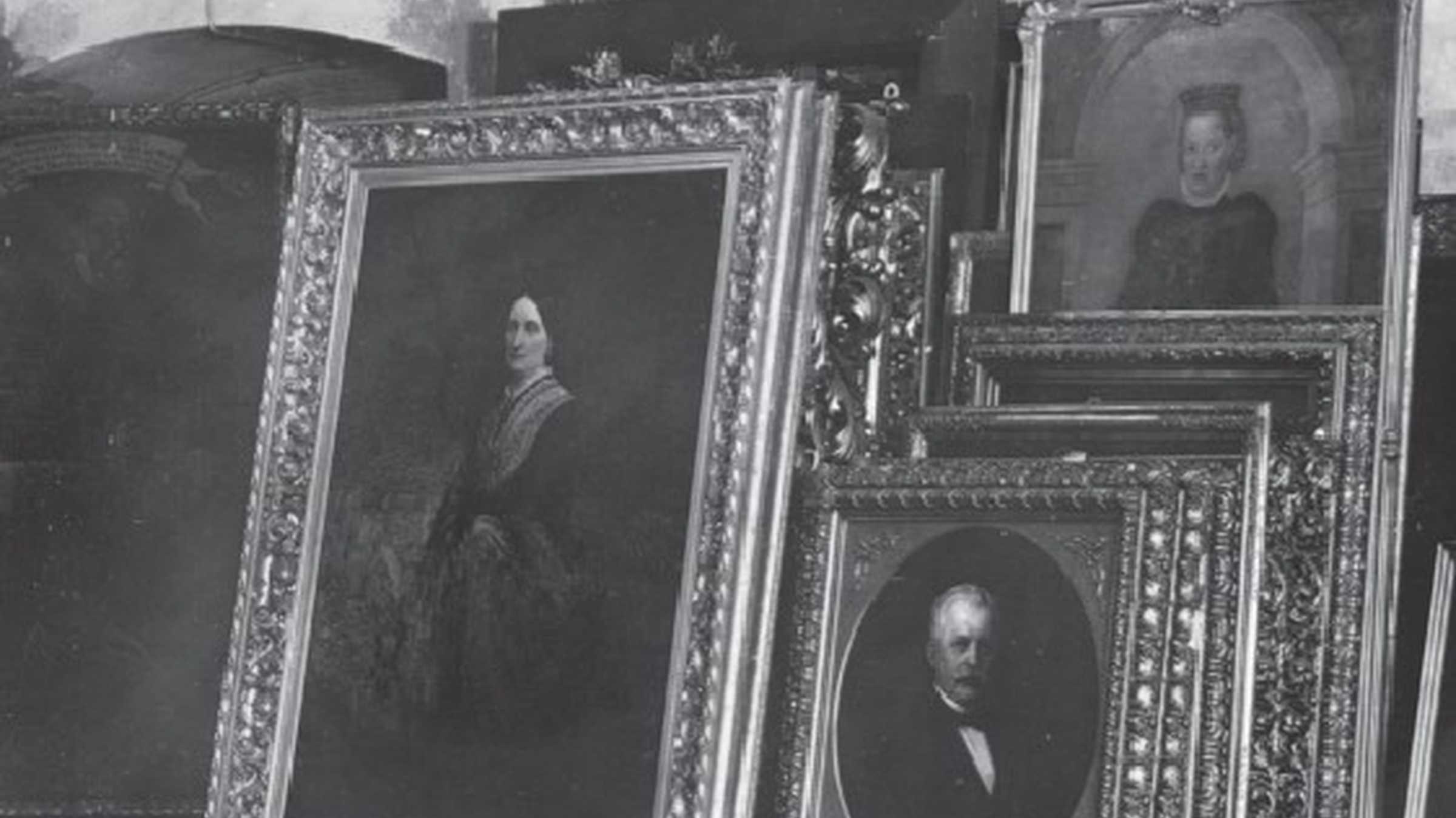 Gemälde von der Moritzburg gerahmte Gemälde auf dem Fußboden