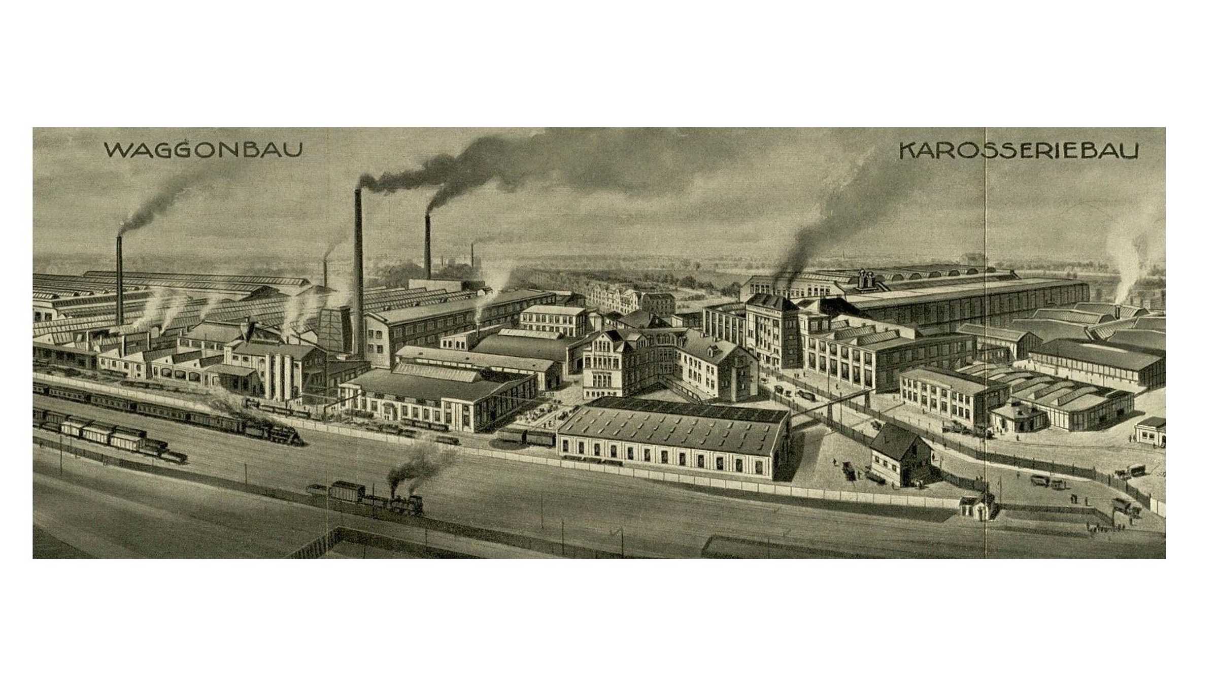 Fabrik zum bau von Waggon und Karroserie