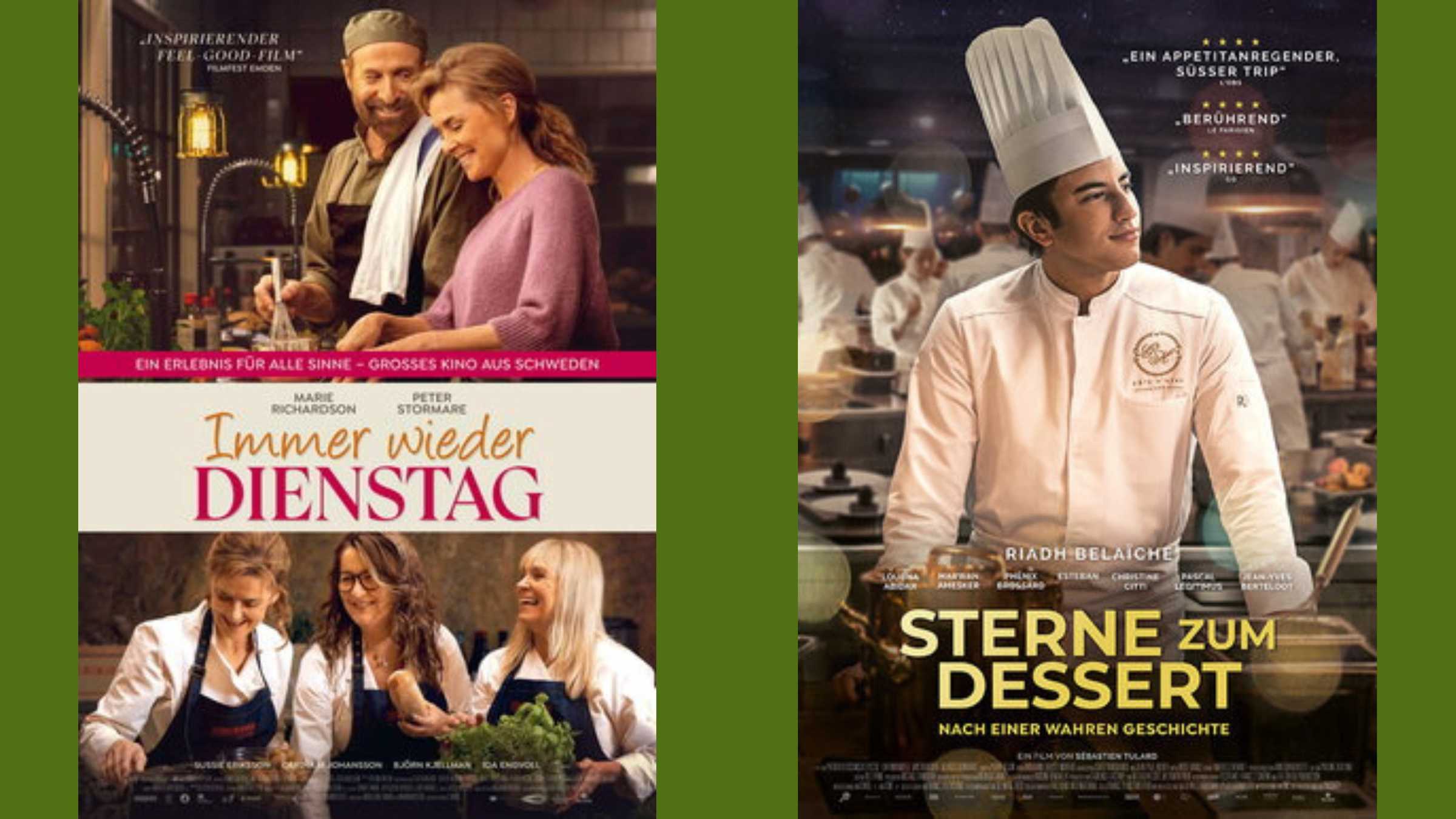 Immer wieder Dienstag ODER Sterne zum Dessert zwei Film Poster "Immer wieder Dienstag" und "Sterne zum Dessert"