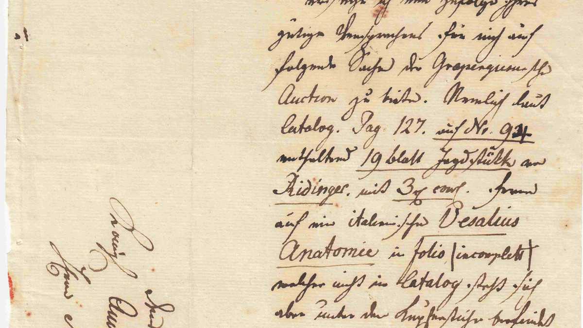 alte Schriftquelle handgeschrieben