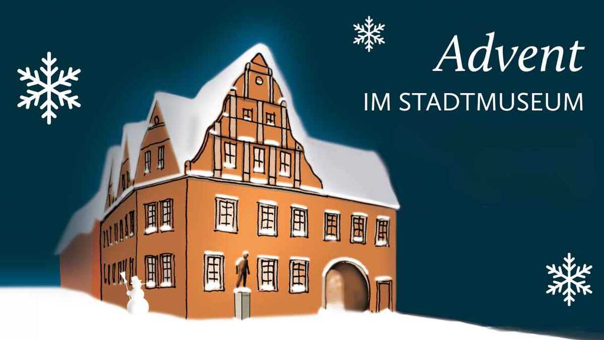 Grafik vom eingeschneiten Christian-Wolff-Haus