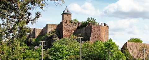 Oberburg Giebichenstein Blick auf die Oberburg Giebichenstein