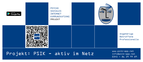 PSIK Aufmacher der App mit QR-Code und Basisinfos